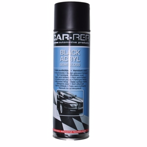 CAR-REP Akryl spraymaling - SORT/HALVBLANK